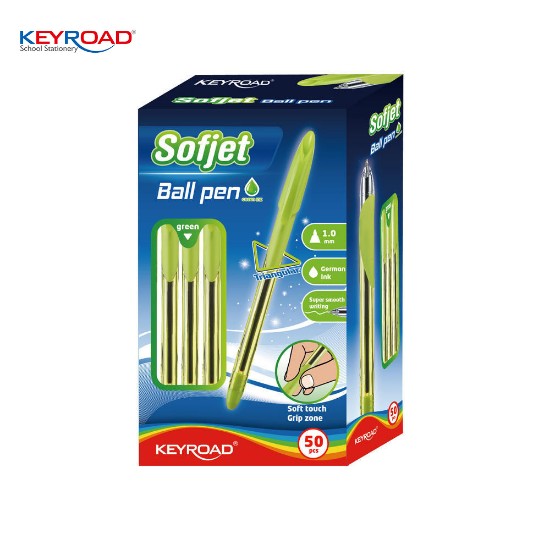 Εικόνα της 50 Στυλό Softjet Ball 1,0mm πράσινα
