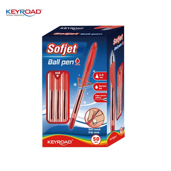 Εικόνα της 50 Στυλό Softjet Ball 1,0mm κόκκινα