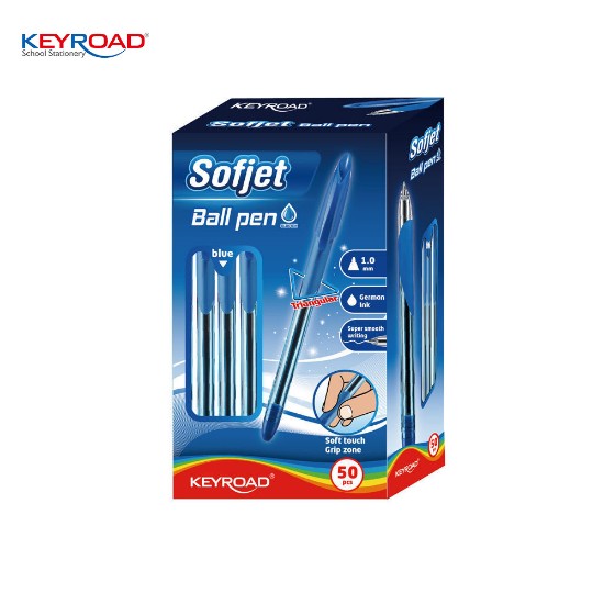 Picture of 50 Softjet Ball pens 1.0mm blue
