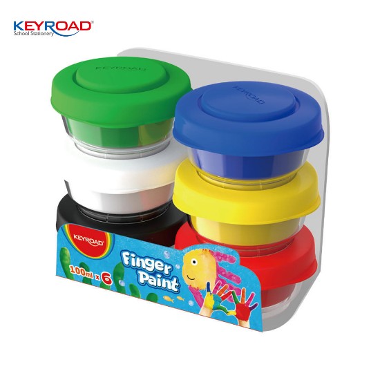 Εικόνα της Σετ Δοχείων Finger Paint 100ml 6 χρωμ.