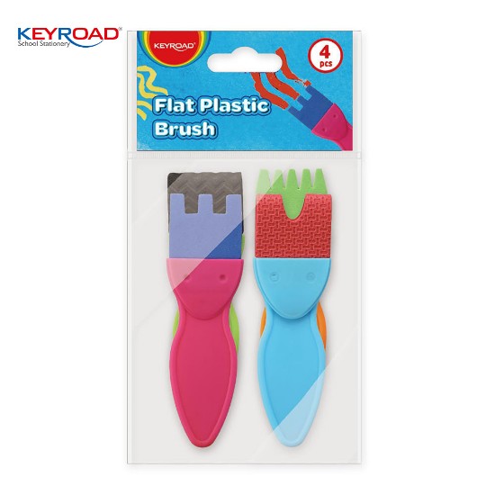 Εικόνα της Σετ 4 πλαστικών πινέλων ζωγραφικής
