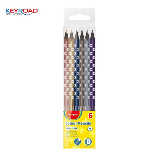 Εικόνα της Σετ Ξυλομπογιές Metal 6τμχ