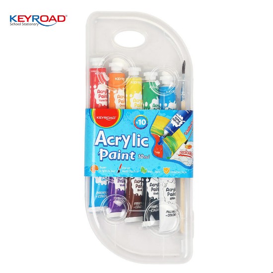 Εικόνα της Σετ Τέμπερες 10ml 10 ακρυλικών χρωμ.