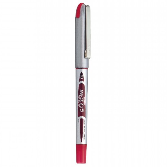 Εικόνα της Στυλό Roller AX-5 0.5mm Ασημί - κόκκινης γραφής