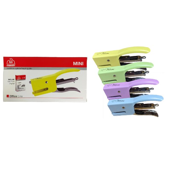 Εικόνα της Συρραπτικό Mini Plier No.10 Pastel +Νο10 δώρο