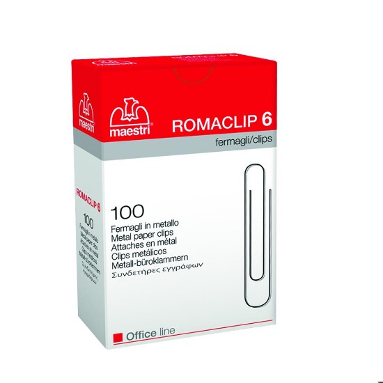 Εικόνα της Συνδετήρες Romaclip No.6/100