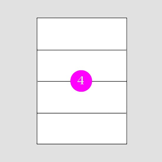 Εικόνα της Αυτοκόλλητες Ετικέτες 210x74,25 [4]