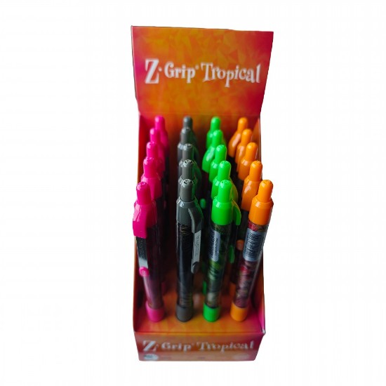 Εικόνα της 20 Στυλό Ball Z-Grip Tropical 1,0mm - μπλε γραφής
