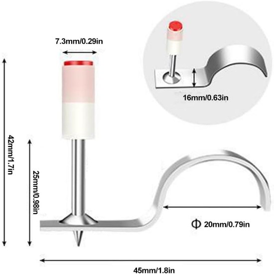 Εικόνα της 100 ΚΑΡΦΙΑ ΜΠΕΤΟΥ ΓΙΑ ΣΩΛΗΝΑ 25mm - Φ20mm