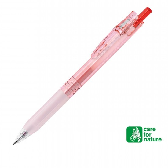 Picture of Sarasa Clip Biotube Gel Pen 0.5 - Sunrise Coral red writing