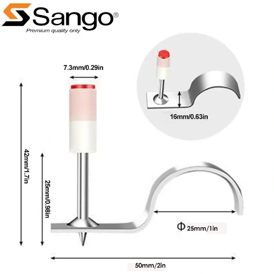 Εικόνα της 100 ΚΑΡΦΙΑ ΜΠΕΤΟΥ ΓΙΑ ΣΩΛΗΝΑ 25mm - Φ25mm