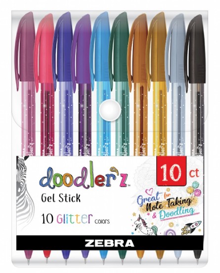 Εικόνα της 10 Στυλό Gel Doodler'z Glitter 1,0 - Mix