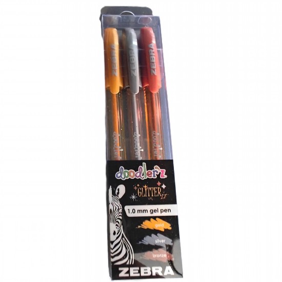 Εικόνα της 3 Στυλό Gel Doodler'z Glitter 1,0 - Διαφόρων