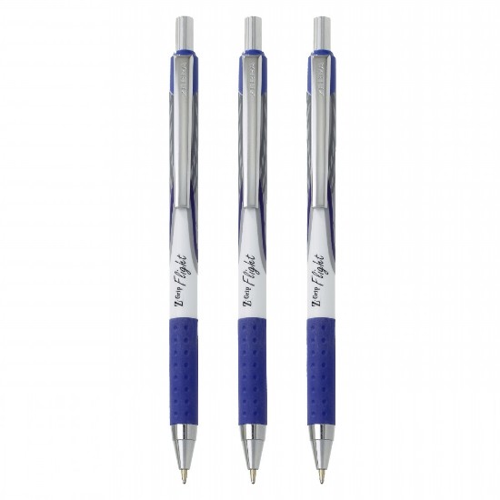 Εικόνα της 3 Στυλό Ball Z-Grip Flight 1,2mm - μπλε γραφής