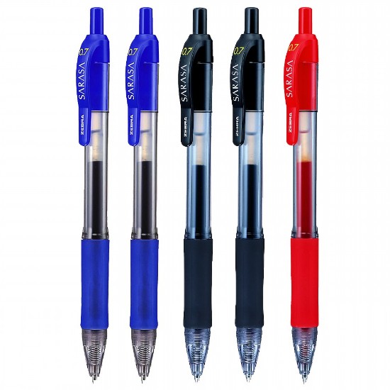 Εικόνα της 5 Στυλό Gel Sarasa Retractable 0,7 - Mix