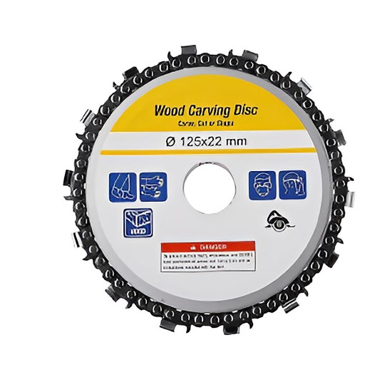 Εικόνα της ΔΙΣΚΟΙ ΚΟΠΗΣ ΞΥΛΟΥ ΜΕ ΑΛΥΣΙΔΑ ΓΙΑ ΓΩΝΙΑΚΟΥΣ ΤΡΟΧΟΥΣ, 125mm