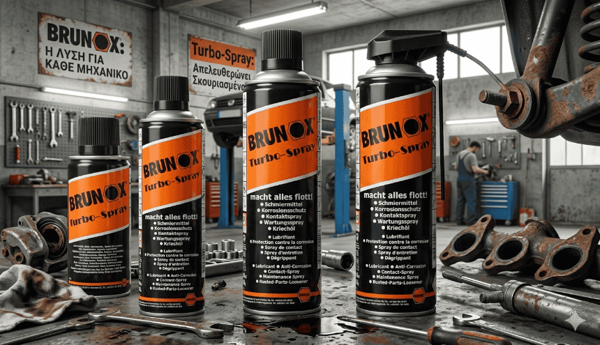 Brunox: Η Ελβετική Λύση για Λίπανση, Προστασία και Συντήρηση Κάθε Μηχανισμού