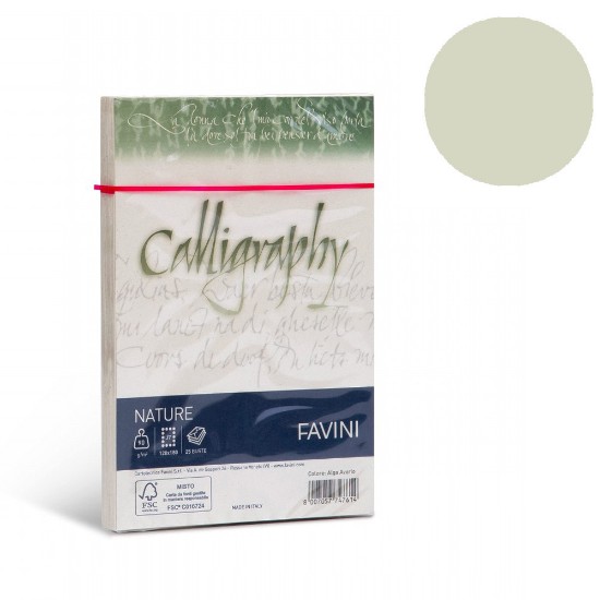 Εικόνα της Φάκελοι (25) 11x22 90g Άλγη Ελεφαντόδοντου Caligraphy Nature