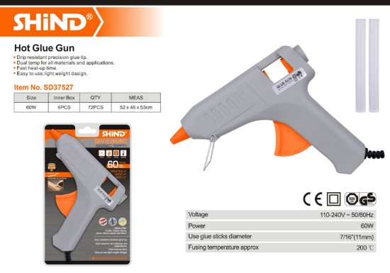 Εικόνα της Shind 11mm 60W Πιστόλι Σιλικόνης